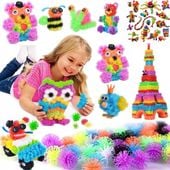 KLOCKI NA RZEPY KULKI KOLOROWE KREATYWNE 400 EL XL