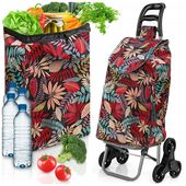 WÓZEK ZAKUPOWY SCHODOWY TORBA NA ZAKUPY NA KÓŁKACH WODOODPORNA W