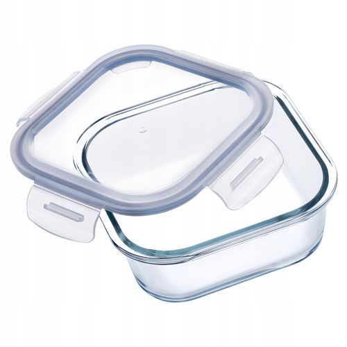KADAX Szklany Pojemnik Na Żywność 320ml Z Pokrywką Śniadaniówka na Arena.pl