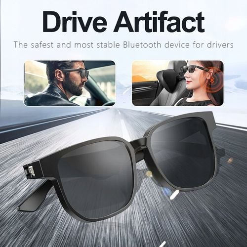 Smart Glasses Inteligentne Okulary przeciwsłoneczne Czarne Bluetooth na Arena.pl