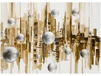 50X70CM MIASTO ZE SNU SEPII OBRAZ POKOJU DREWNINE