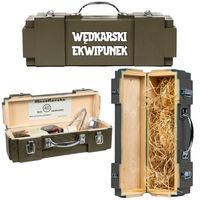 Skrzynka WĘDKARSKI EKWIPUNEK Prezent na urodziny dla wędkarza rybaka
