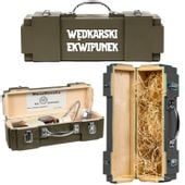 Skrzynka WĘDKARSKI EKWIPUNEK Prezent na urodziny dla wędkarza rybaka