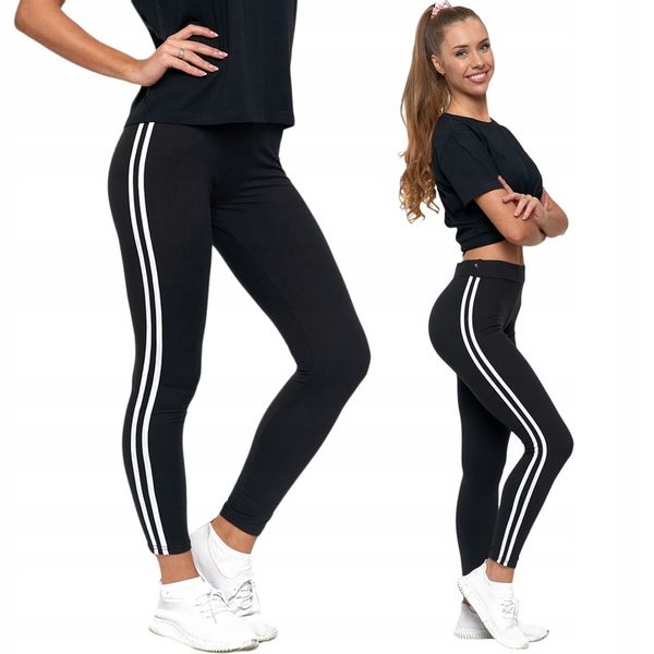 Moraj Legginsy długie z Lampasem Mocno Kryjące 1200-016 Czarne L/XL zdjęcie 5