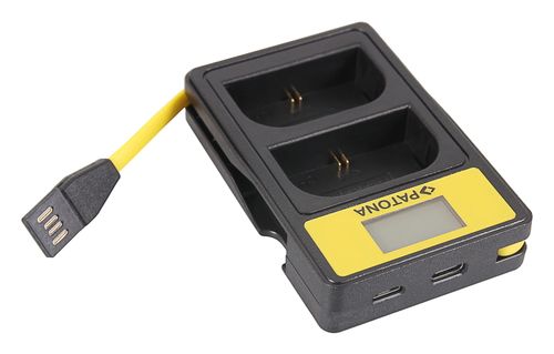 Patona podwójna ładowarka Dual LCD USB do akumulatorów Canon LP-E6 na Arena.pl