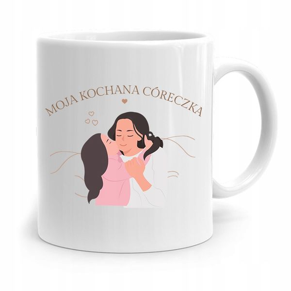 Kubek Prezent Dla Córki Moja Kochana Córeczka Z Nadrukiem Ze Zdjęciem zdjęcie 1