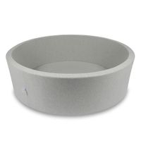 Suchy basen 130x40cm jasnoszary bez piłek