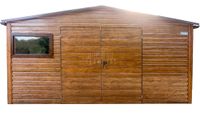 Schowek Domek ogrodowy 5x2,5m Brama Dwuskrzydłowa Okno Rynny dwuspad TS863