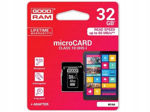 Karta pamięci GoodRam micro SD SDHC class 10 32GB na Arena.pl