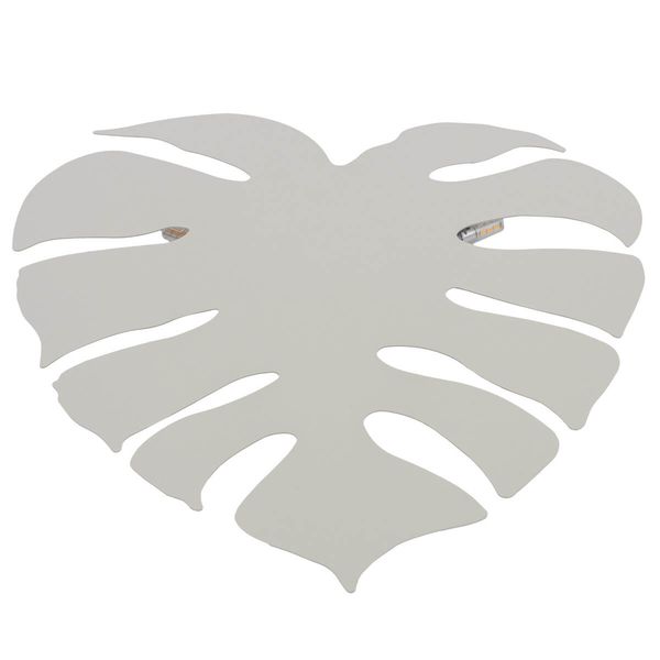 Lampa naścienna do sypialni Monstera 6436 listek metalowa biała zdjęcie 2