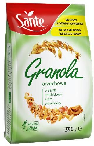 SANTE GRANOLA 350G ORZECHOWA zdjęcie 1