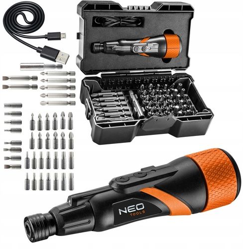 NEO WKRĘTAK ŚRUBOKRĘT AKUMULATOROWY MICRO-USB 3,6V + BITY TORX WKRĘTARKA na Arena.pl
