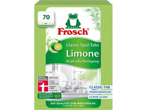 Tabletki do zmywarek FROSCH Limonkowe Classic - 70 szt. na Arena.pl