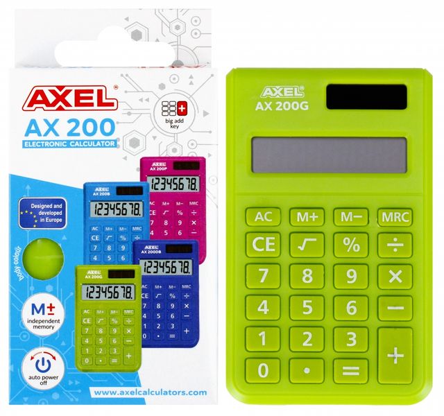 kalkulator axel ax-200g 489995 zdjęcie 1
