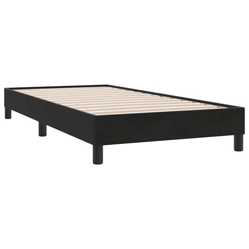 Łóżko Box Spring bez materaca Czarne 80x210 cm Aksamit na Arena.pl