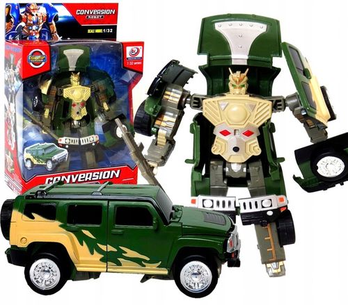 TRANSFORMERS AUTO Robot 2w1 Dźwięk JEEP Samochód na Arena.pl