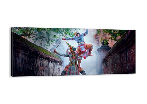 Obraz Na Płótnie - Chiny Taniec - 100X40 Cm - Ab100X40-4116 na Arena.pl