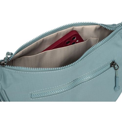 jednokomorowa listonoszka damska zamykana na suwak, wykonana z poliestru na Arena.pl