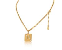 kwadratowy naszyjnik z rzędami kryształów z kolekcji vintage (c24/win/07au)