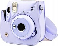 ETUI FUTERAŁ DO FUJIFILM INSTAX MINI 12 POKROWIEC NA APARAT FIOLETOWY PASEK