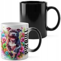 KUBEK MAGICZNY 330ML DRUK - PIES PSY PIESEK RASA PITBULL