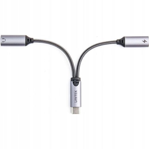 Adapter, przejściówka Unitek, USB-C na 1x port USB-C audio, 1x USB-C 18W PD na Arena.pl