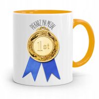 Kubek Żółty Dla Piekarza Piekarz Na Medal Prezent Z Nadrukiem Ze Zdjęciem