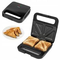 TOSTER OPIEKACZ DO KANAPEK GRILL PANINI TOSTÓW SANDWICH CZARNY MOCNY 800W