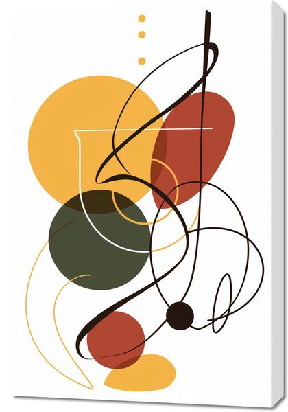 Obraz 60x90cm Taniec Form i Barw zdjęcie 1