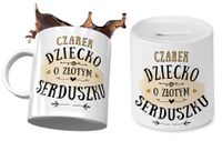 Dla Czarka Zestaw Kubek + Skarbonka Dla Dziecka Z Nadrukiem Ze Zdjęciem
