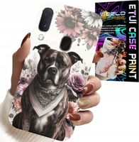 ETUI DO SAMSUNG GALAXY A20E - PITBULL GROŹNE PSY FUTERAŁ PLECKI CASE