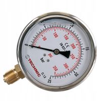 Manometr ciśnieniomierz Zegar Glicerynowy 100mm 0-600 bar 1/2"