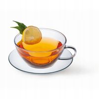 SIMAX FILIŻANKI ZE SPODKAMI SZKLANE 300 ML 2/4 EL