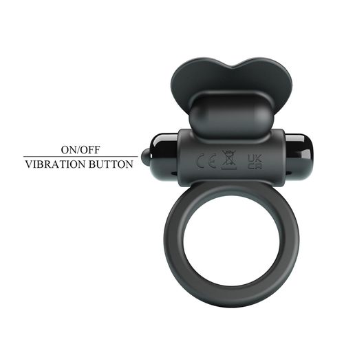 Pretty Love - Vibrant Penis Ring Debonaire Black, 10 Vibration Functions na Arena.pl
