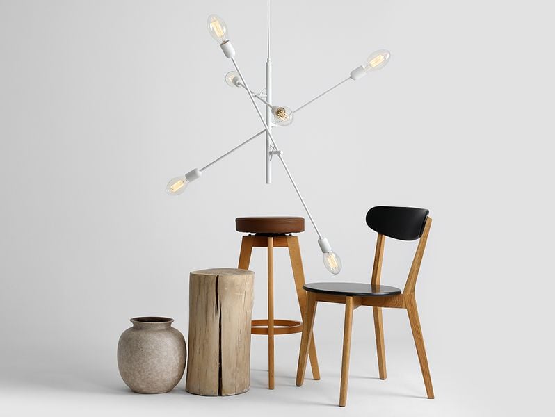 Lampa wisząca TWIGO 6 – biały zdjęcie 3