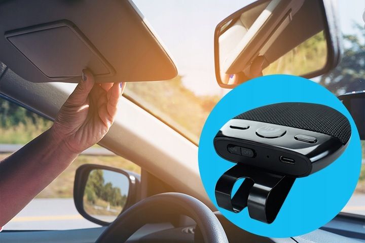 ZESTAW GŁOŚNOMÓWIĄCY DO AUTA BLUETOOTH DLA KIEROWCY DO SAMOCHODU zdjęcie 5