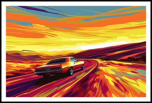 Plakat 91,5x60cm Pędź Przed Siebie na Arena.pl