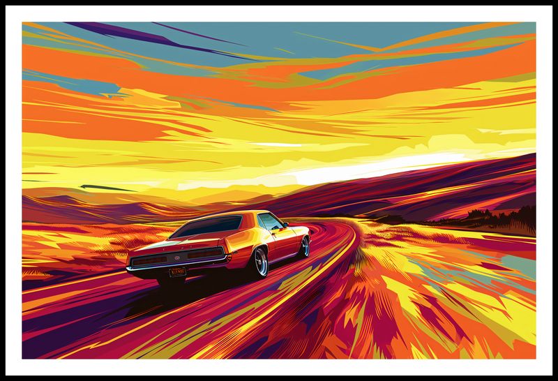 Plakat 91,5x60cm Pędź Przed Siebie zdjęcie 3