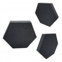 Pianka akustyczna | Gąbka wygłuszająca HEXAGON 32x28x3 cm - grafitowa