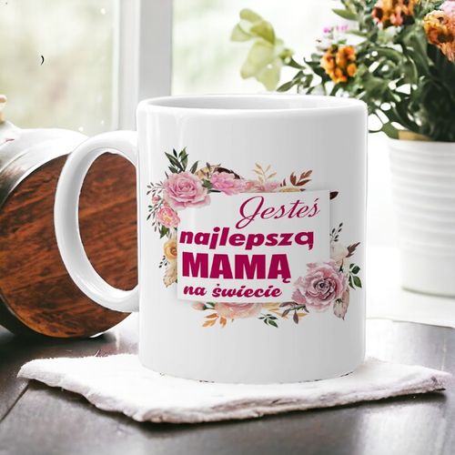 KUBEK Z NADRUKIEM ŚMIESZNY PREZENT DLA MAMY URODZINY IMIENINY DZIEŃ MATKI na Arena.pl
