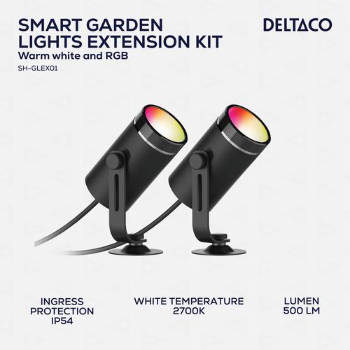 Lampa smart Deltaco Garden light extension kit 2 bulbs na Arena.pl