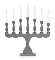 Bożonarodzeniowa lampa świecznikowa Svaneholm szara