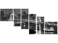 100CM 220CM OBRAZ 6 ELEM NOCNY WIDOK ŚCIENNY