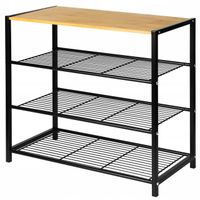 Szafka na buty z siedziskiem Brunbeste 60 x 56 x 30 cm czarny