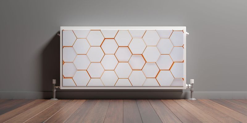 Mata MAGNETYCZNA Na Kaloryfer Heksagony Abstrakcja Efekt 3D 120cm x 60cm zdjęcie 3