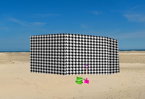 PARAWAN PLAŻOWY Pepitka z indywidualnym napisem 4 PANELE 65.4 na Arena.pl