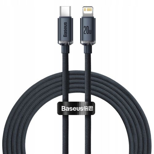BASEUS KABEL PRZEWÓD USB-C LIGHTNING DO IPHONE SZYBKIE ŁADOWANIE PD 20W 2M na Arena.pl