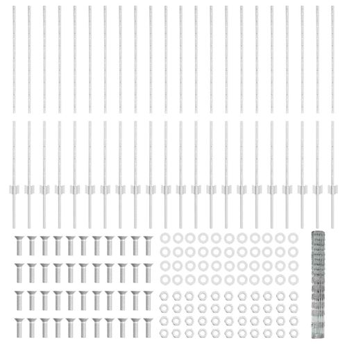 Ogrodzenie z słupkami Srebrny 1.2 x 50 m Stal na Arena.pl