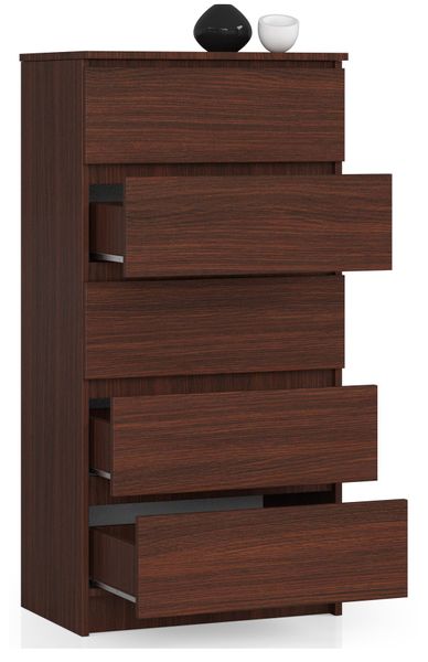KOMODA K 60 cm 5 SZUFLAD WENGE zdjęcie 2