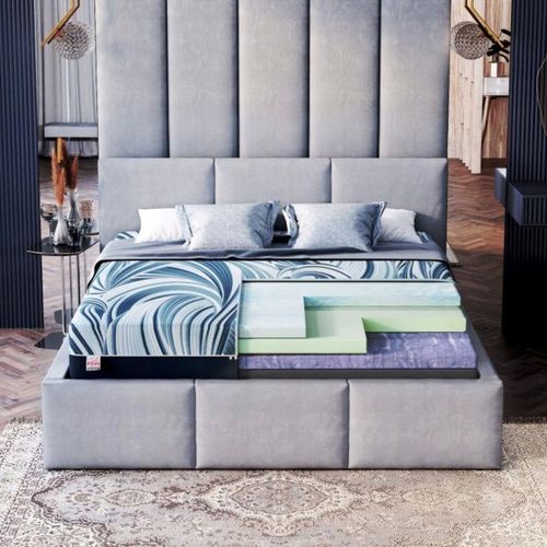 Materac 180x200x31 piankowy H3 H4 SOLID GREEN, REVINE PURPLE, EUCAFEEL, HR na Arena.pl